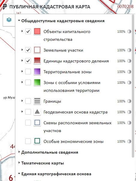 Управление картой кадастрового учета, доступной для общественного просмотра, в Ростовской области.