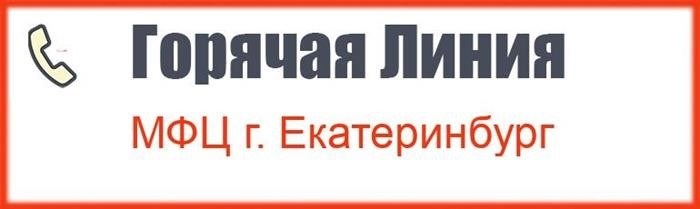 В Екатеринбурге доступен бесплатный номер горячей линии МФЦ.