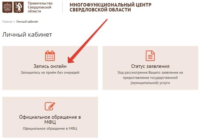 Вы можете записаться на прием в МФЦ Екатеринбурга через интернет